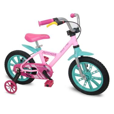 Imagem de Bicicleta Infantil Menina 4 A 6 Anos Aro 14 First Pro Nathor
