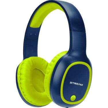Imagem de Headset Bluetooth com Microfone e Entrada Micro USB + Aúdio P2- Azul/Verde - EPB-MS1NB ELG