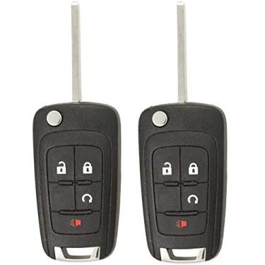 Imagem de Controle remoto sem chave Keyless2Go de substituição com 4 botões para chave de carro OHT01060512 (pacote com 2)