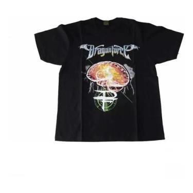 Imagem de Camiseta Dragon Force Blusa Adulto Banda De Rock E1252 Bm - Bandas