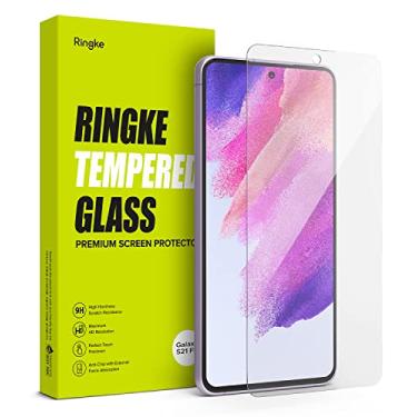 Imagem de Ringke Protetor de tela de vidro compatível com Samsung Galaxy S21 FE transparente HD transparente adesivo completo dureza 9H capa de filme protetor de vidro temperado sensível ao toque