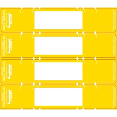 Imagem de Tabbies Alça de bolso para arquivos, amarela, 24,5 cm de largura x 5 cm de altura, 48 alças/pacote, recupera bolsos de arquivo com facilidade em qualquer prateleira, Tyvek forte (68801)