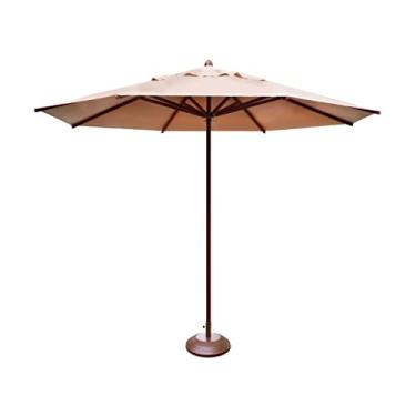 Imagem de Ombrelone Guarda Sol Piscina Casa Praia Base Marrom 240cm