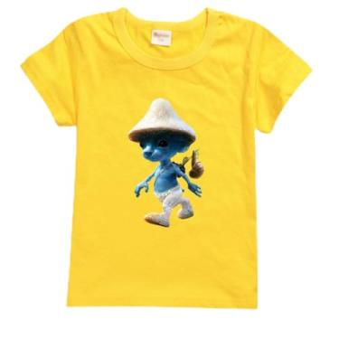 Imagem de Smurf Cat Kids Summer Camiseta de manga curta algodão bebê meninos moda roupas Wаnnnуwаn meninos roupas meninas camisetas tops 8T camisetas, A6, 14-15 Years