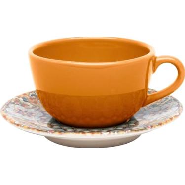 Imagem de Xícara com Pires Unni Castello Oxford® Cerâmica 200Ml