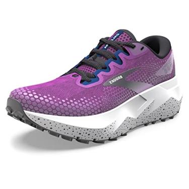 Imagem de Brooks Tênis de corrida feminino Caldera 6 Trail, Roxo/violeta/azul-marinho, 41