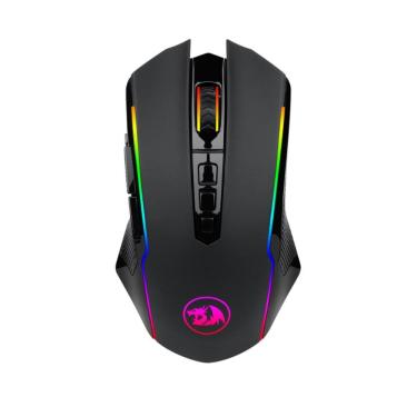 Imagem de Mouse Gamer Sem Fio Redragon Ranger Lite - RGB - 8.000dpi - 9 Botões - USB-C ou 2.4Ghz - M910-KS