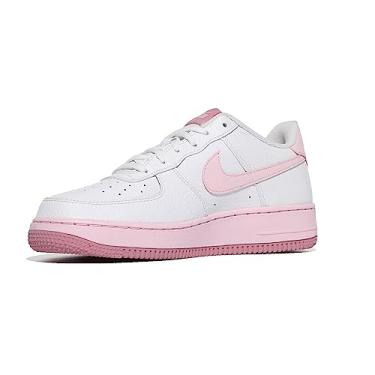 Imagem de Tênis masculino de ginástica Nike (branco/espuma rosa/rosa elementar, tamanho 35, para criança grande)