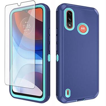 Imagem de Asuwish Capa de telefone para Moto E7 Power/Motorola E7i Power/Lenovo K13 com protetor de tela e capa de celular híbrida à prova de choque acessórios de proteção rígida MotoE7Power 7E E7Power E7iPower
