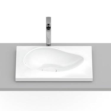 Imagem de Kit 2 Cubas de Sobrepor 62x44,5cm Ruy Ohtake Roca Branco