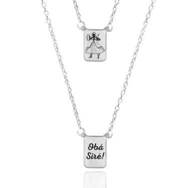 Imagem de Escapulário Orixá Obá Siré Aço Inox Proteção Espiritual - Balaio de Sa