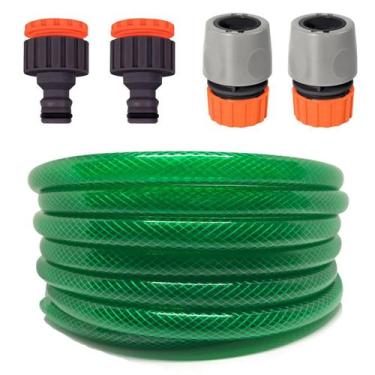 Imagem de Mangueira de Jardim  Reforçada 1/2" X 2,0 agricultura + engate manguei