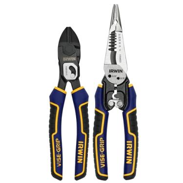 Imagem de IRWIN Alicate POWERSLOT, descascador de fios multifuncional de 24 cm e 7 em 1 de linha de alta alavancagem (IWHT84007)