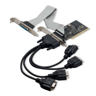 Imagem de Best Connectivity SD-PCI50018 PCI 4 Serial DB9 e 1 placa de várias portas DB25 paralela