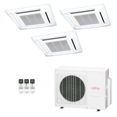 Imagem de Ar-Condicionado Multi Split Inverter Fujitsu 18.000 (3x Evap Cassete 4 Vias 9.000) Quente/Frio 220V