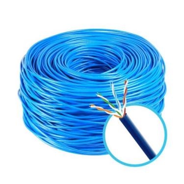 Imagem de Cabo De Rede Cftv Cat5E Preto - Rolo Com 100 Metros - It Blue