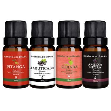 Imagem de Kit 4 Essências Aromatizador/Difusor 10ml - Frescor Exótico - Essência
