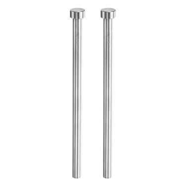 Imagem de HARFINGTON 2 pinos ejetores retos 5/40.6 cm diâmetro 150 mm (6") de comprimento SKD61 perfuradores de ponta redonda perfuradores de pino ejetor de aço para fabricação de matrizes manutenção mecânica
