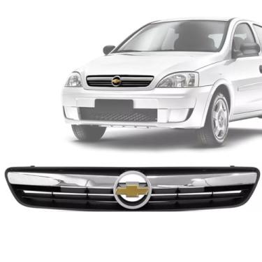 Imagem de Grade Radiador Corsa Montana 2002 Até 2012 Friso Cromado