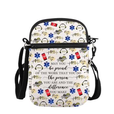 Imagem de PLITI 911 Operator Gift Dispatcher Appreciation Gift May You Be Proud Of The Work You Do Dispatcher Bolsa tiracolo para mulheres, Be Proud 911 Zcbag