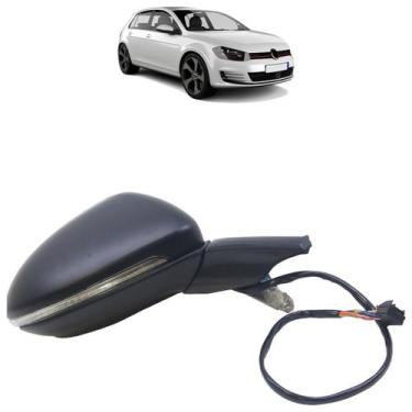 Imagem de Retrovisor Golf GTI 2015 2016 2017 2018 Elétrico Com Luz Cortesia - Au