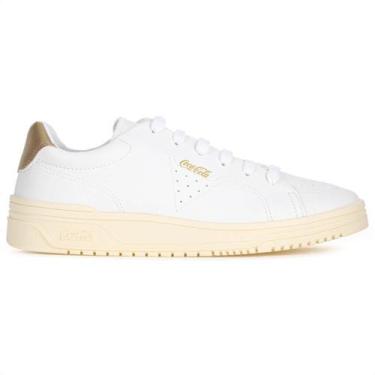 Imagem de Tênis Coca Cola Bliss Town Branco e Dourado - Feminino, 38, Branco