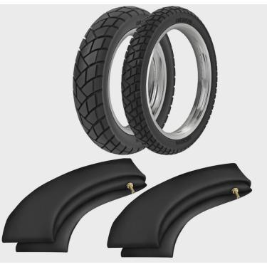 Imagem de Kit Pneu Xtz 250 Tenere Lander 80/90-21 + 130/80-18 R34 Rinaldi
