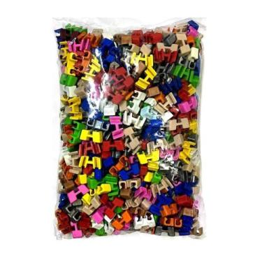 Imagem de Suporte Clip Adaptador P/ Hashi - Colorido - Kit Com 200pçs - Plastart