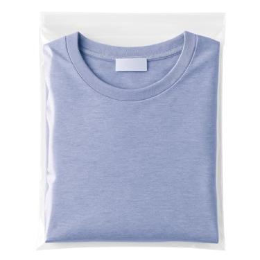 Imagem de Sacos plásticos de celofane transparentes e seláveis autoadesivos para embalagem de camisas, roupas e produtos, 50 unidades de sacos de celofane autovedantes 23 x 30 cm