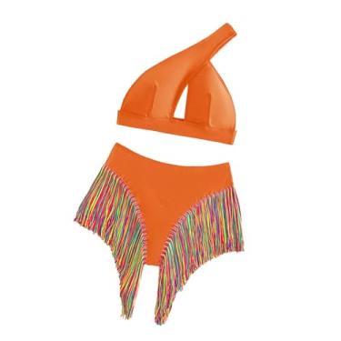 Imagem de YIJU Biquíni feminino Conjunto de moda de moda para festas de viagem férias de salão de natação, M