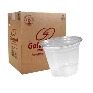 Imagem de Copo Plástico Pet Transparente 300Ml Galvanotek G-830 C/450