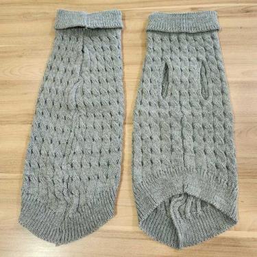 Imagem de Roupa de Cachorro Gato Frio Inverno Buraco para Coleira Pequenos Medio