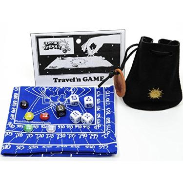 Imagem de Cosmic Wimpout Deluxe Traveln Game, Blue Scoreboard (Assorted Graphics), with 5 Glass Gemstones