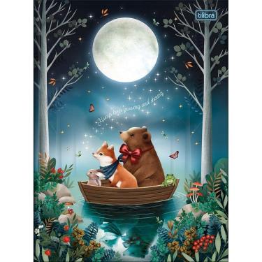 Imagem de Caderno Brochura Capa Dura Universitário Loveland 80 Folhas Tilibra Azul