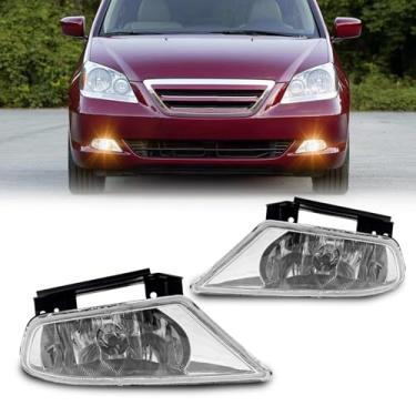 Imagem de WEZEMLIGHT Conjunto De Faróis Neblina Compatível Com Honda Odyssey 2005-2007, Kit Interruptor E Fiação Inclusos, Número Da Peça Oem: 08V31-Shj-1M0A1, 08V31-Shj-1M0A2 (Lente Transparente)