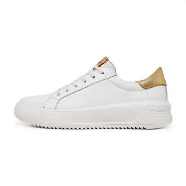 Imagem de Tênis Feminino Casual Branco Couro Napa Fly DIfranca - 15350 - Lecas, 