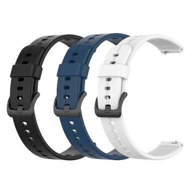 Imagem de Lamshaw Compatível com pulseiras NotePin AI Voice Recorder, pacote com 3 pulseiras esportivas de silicone compatíveis com gravador de voz NotePin AI (pacote com 3-2)