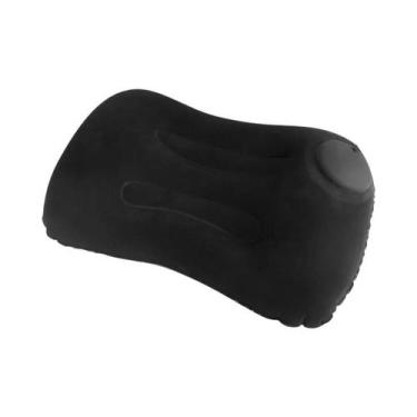 Imagem de Travesseiro De Viagem Inflável Avião Carro Pescoço Almofada Dobrável T