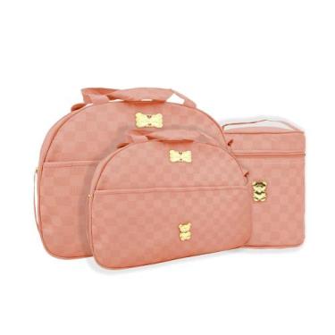 Imagem de Kit Luxo Mave Baby 4 Pçs Saída Maternidade, Rose