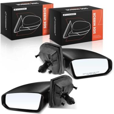 Imagem de A-Premium Par (2) Espelho retrovisor manual do lado do motorista e do passageiro - Compatível com Saturn Ion 2003 2004 2005 2006 2007 - Espelho retrovisor externo externo não aquecido não dobrável