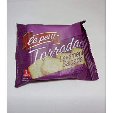 Imagem de Torrada levemente salgada sachê 15g (caixa com 100 unidades) - LE PETI