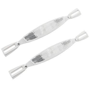 Imagem de LQ Industrial 1 par de refletores de bicicleta 230 x 27 mm Night Rider Spoke Light Warning Sheet compatível com lanterna traseira de estrada/mountain bike