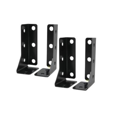 Imagem de Kit com 2 Suportes Forja Internos Reguláveis para Viga de Madeira (Esquerdo + Direito)