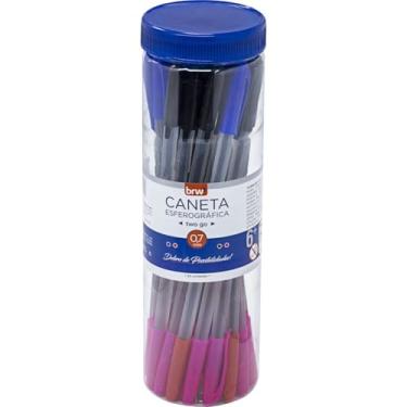 Imagem de Caneta Esferográfica, Two Go, 0,7 mm, Cores Sortidas, Pote com 24
