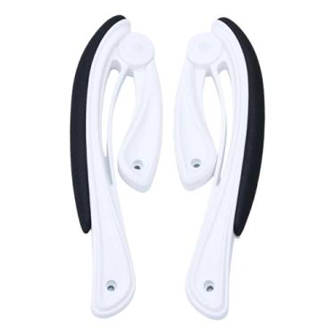 Imagem de harayaa 2 peças de apoios de braço para cadeira de escritório, almofadas de substituição para braços, esponja confortável, moderna, resistente, ergonômica,