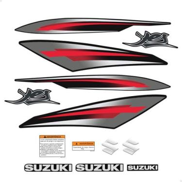 Imagem de Kit Adesivos Suzuki Yes 125 2009/2010 Moto Preta + Emblemas - SPORTINO