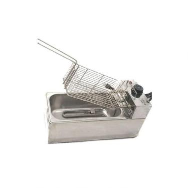 Imagem de Fritadeira Elétrica 1 Cuba Plus Aço Inox 03L 110V 2000W - STEVAN METAL