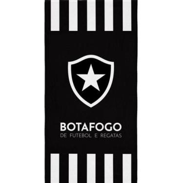 Imagem de Toalha De Banho Lepper Aveludada Estampada Times De Futebol, Botafogo
