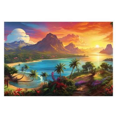 Imagem de Quebra Cabeça 2000 Peças Entardecer no Havai Paisagem Ggb