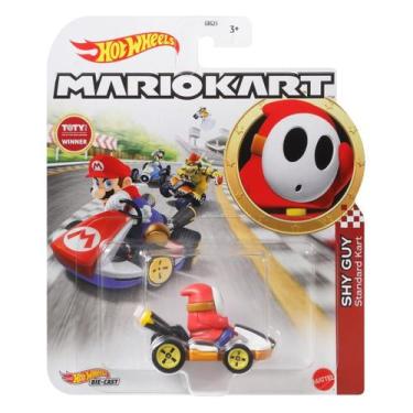 Imagem de Carrinho hot wheels mario kart shy guy - mattel grn25/gbg25